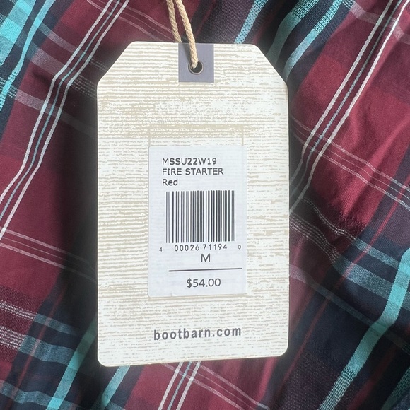 ✨ Moonshine fire started long sleeve plaid button down. - Picture 6 of 8